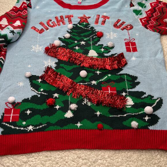 Holiday Sweater Light It Up XXXL 21 - Picture 4 of 9